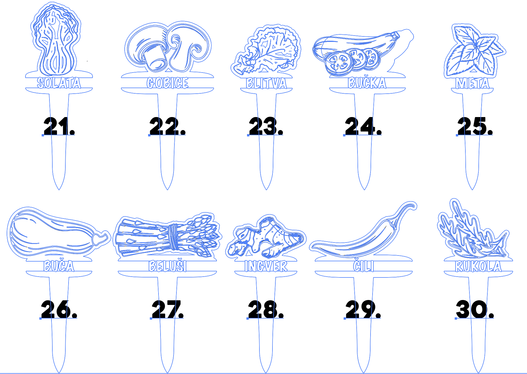 OZNAČEVALNIKI ZELENJAVE - slika 11